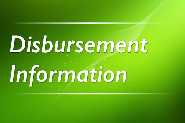 Dispursement Information