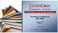 Pre-School Conference 2017-2018