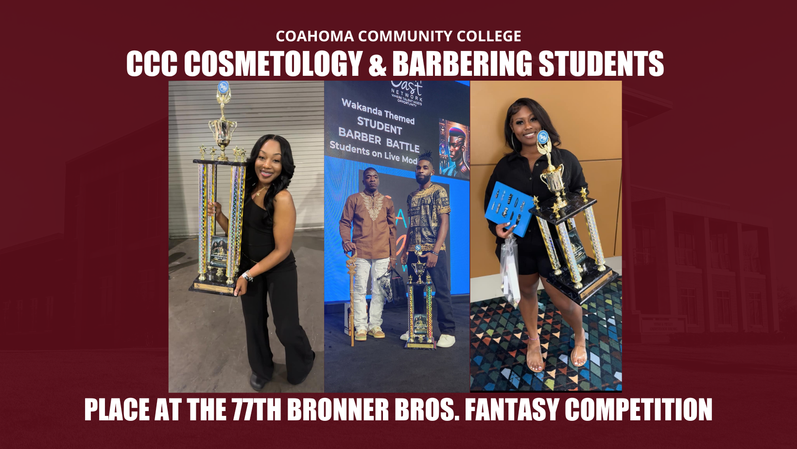 Cosmetology Barbering Student Winning