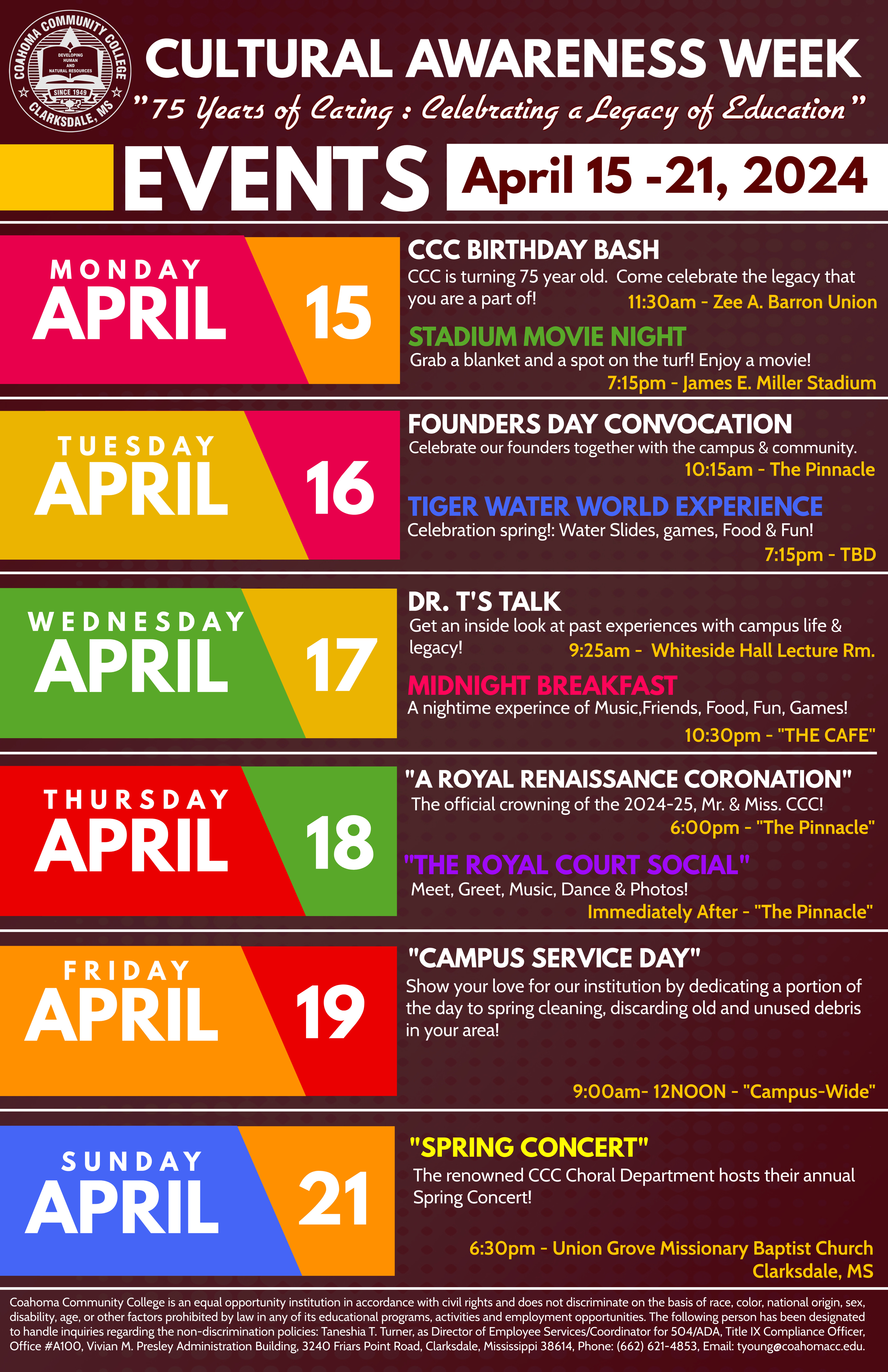 Cultural Awareness Week Official Graphic