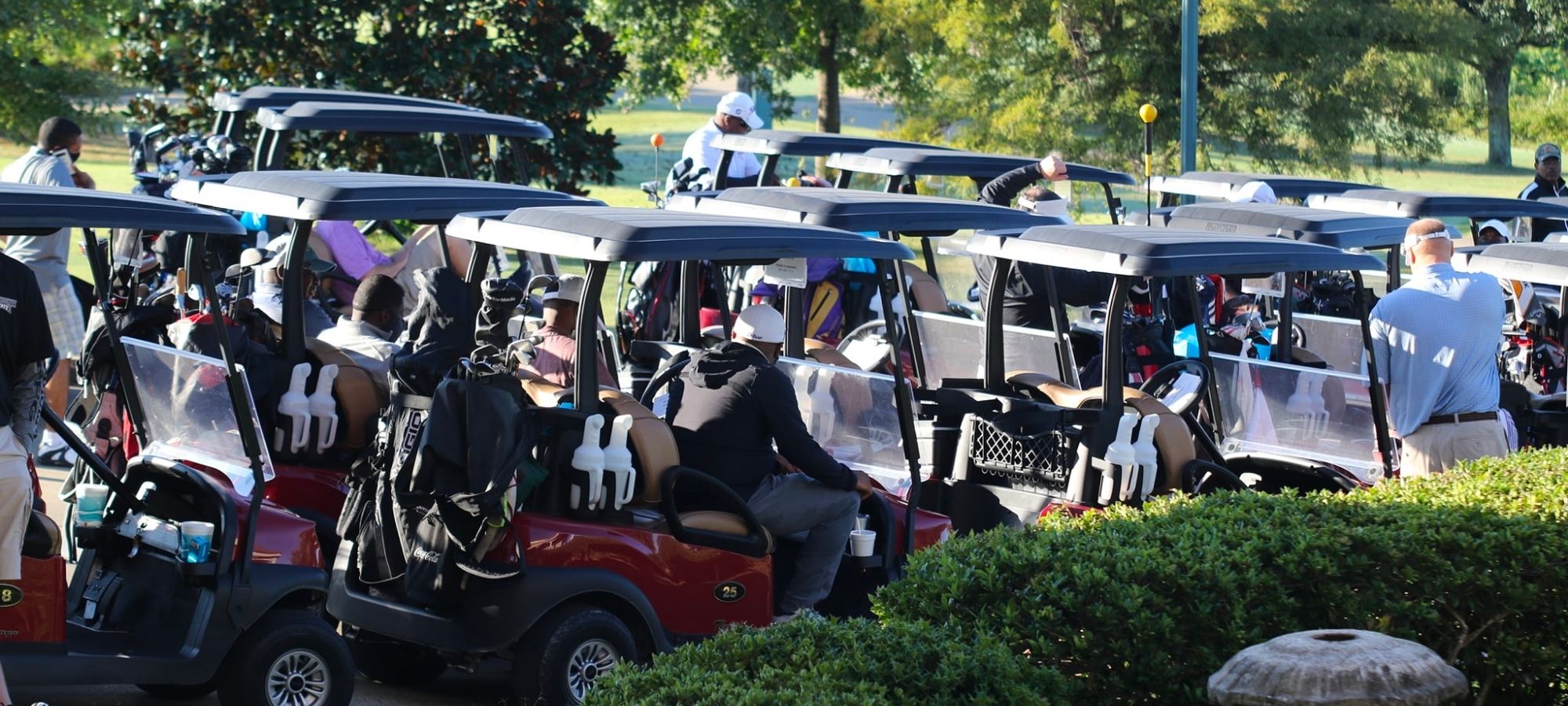 CCC Golfers in Carts